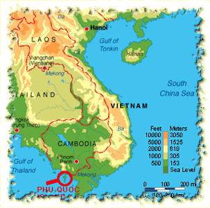 Map of Vietnam